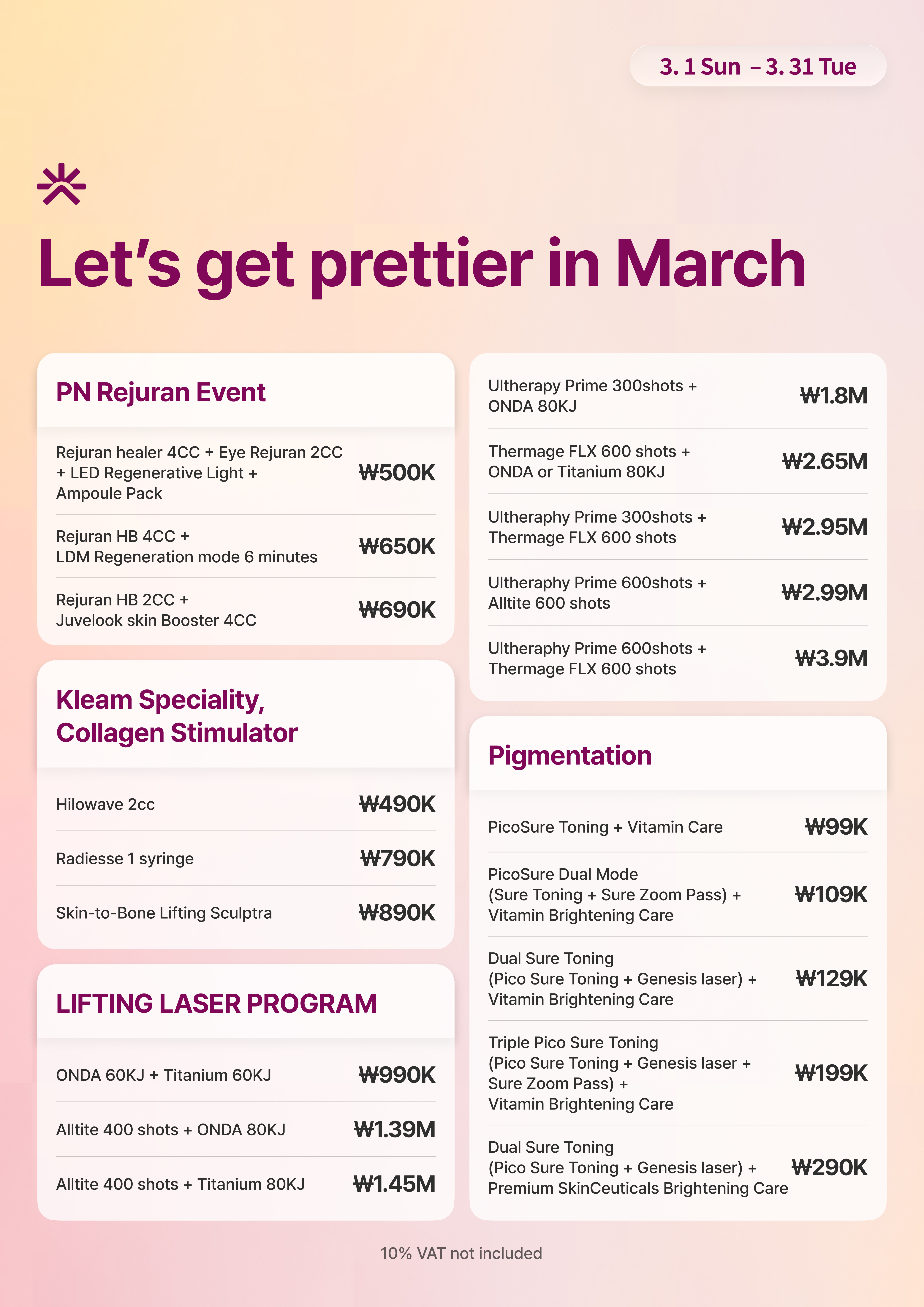 Premium Skin booster Promotion