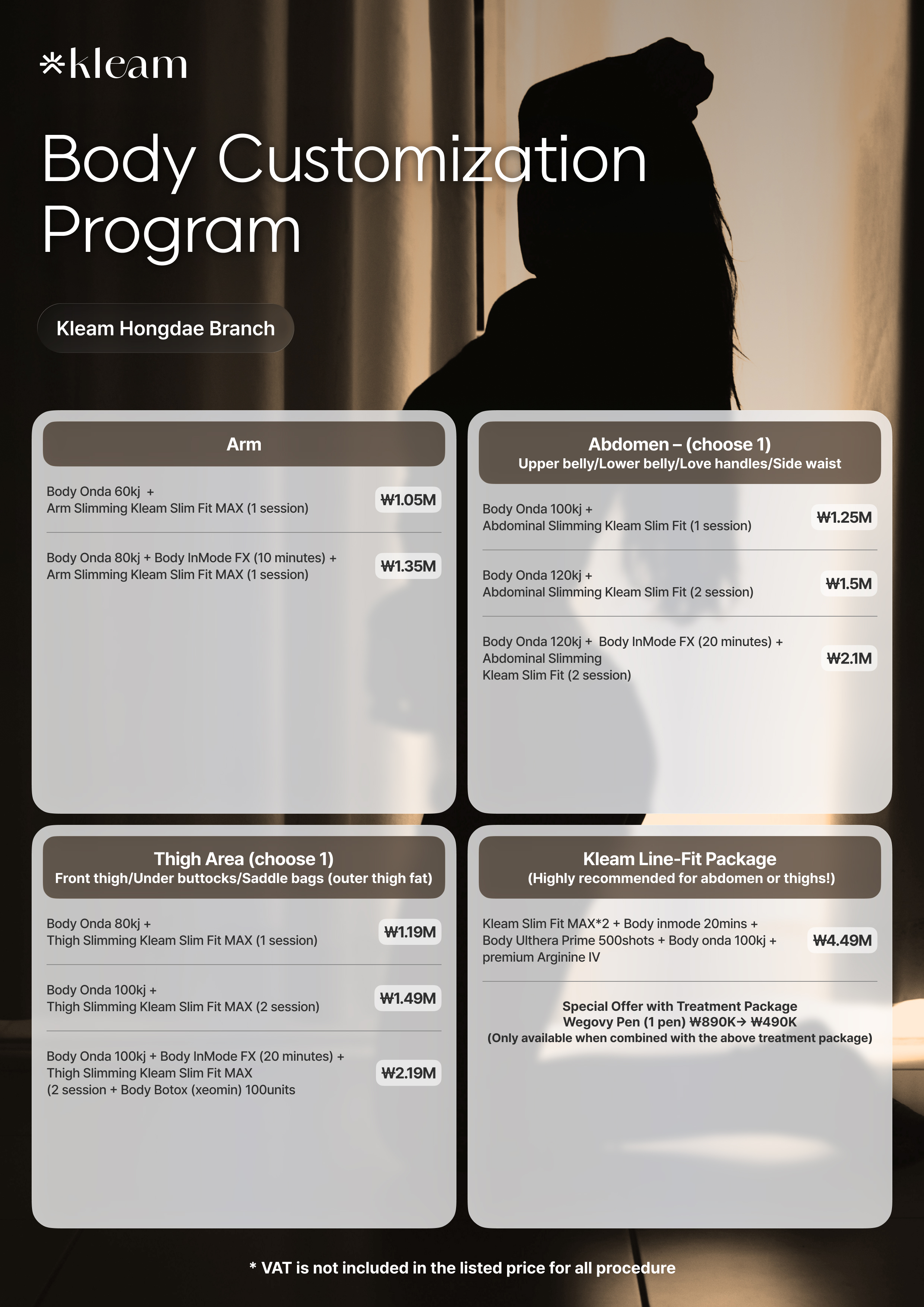 Body Customization Promotion